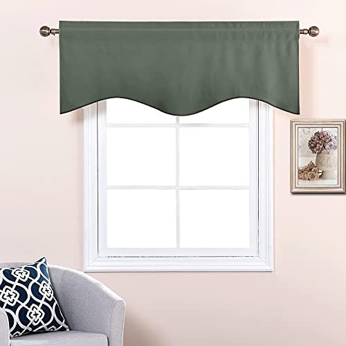 NICETOWN Valance Curtains for Kitchen Blackout Thermal Insulated Solid Rod - Image 5