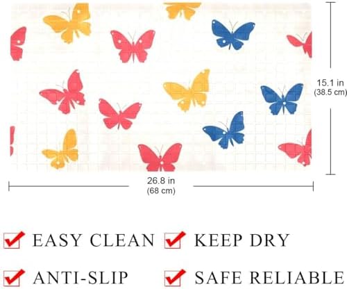 Non Slip Bathtub and Shower Mat 26.8x15.1 inch, Bath Mat - Image 4
