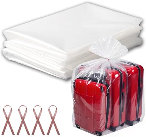 4 Pcs 45x65 inches Extra Large Clear Plastic Bags Perfect by LonlyEagle