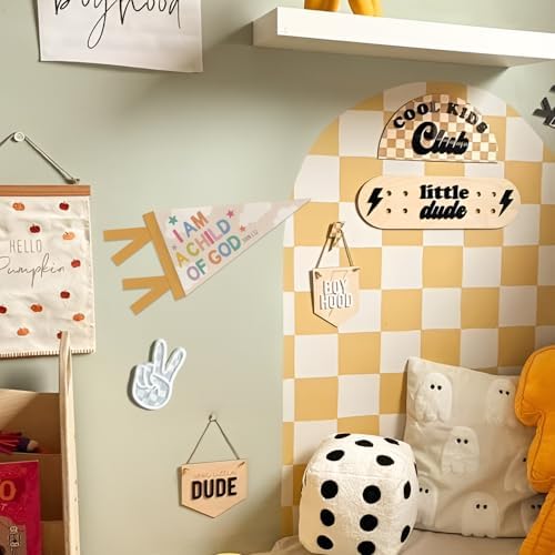 Christian Pennant Banner Flags Nursery Bedroom Playroom Wall Decor - Image 3