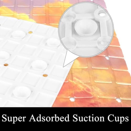 Bath Tub Shower Mat, Washable Bathtub Floor Mats, Suction Cups and Drain Holes - Image 3