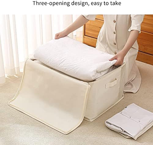 3 Pack Canvas Comforter Storage Bags - Image 3