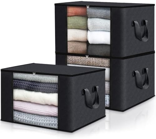 Fab totes 3 Pack Storage Bags for Clothes Blanket Storage Bins by Fabtotes