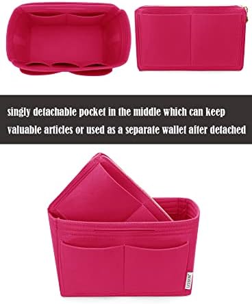 LEXSION Felt Purse Organizer Insert, Tote Bag Shaper Dividers - Image 2
