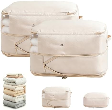 Comforter Storage Bag, Large Capacity Blanket Storage Bags 2-Layer Ultra Space by Unknown