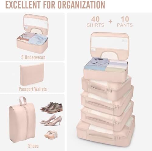 Veken 4 Set/6 Set /8 Set /9 Set /10 Set /11 Set Packing Cubes - Image 5