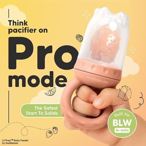 KeaBabies Baby Fruit Feeder 2pk, Silicone Baby Food Feeder - Image 2