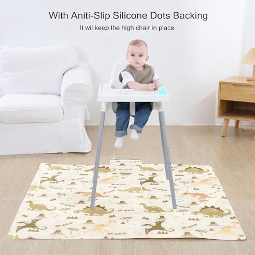 Insular Baby Splat Mat for Under High Chair/Arts/Crafts, Anti Slip and - Image 4