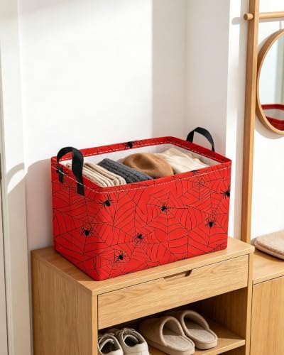 Essme Rectangular Spider Basket, Kids Storage Bins Organizer - Image 7