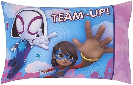 NoJo Marvel Ghost Spider, Go Ghosty Purple, and Blue 4 Piece Toddler Bed Set - Image 5