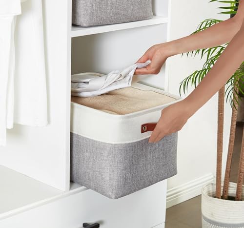 DECOMOMO Storage Bins, Large Fabric Storage Baskets - Image 4