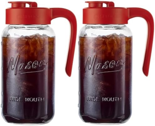Mason Jar Pitcher, Glass Pitcher by spreccio