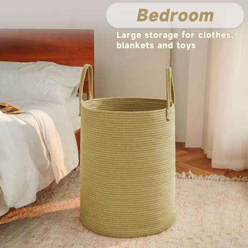 JMvicyroam 60L Cotton Rope Laundry Basket Hamper - Image 4