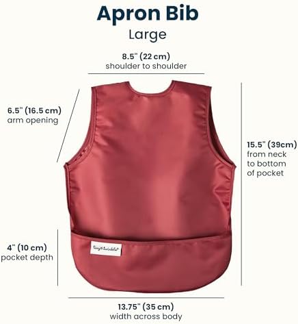 Tiny Twinkle Mess Proof Baby Bibs | 2 Pack Waterproof Toddler Bib - Image 4