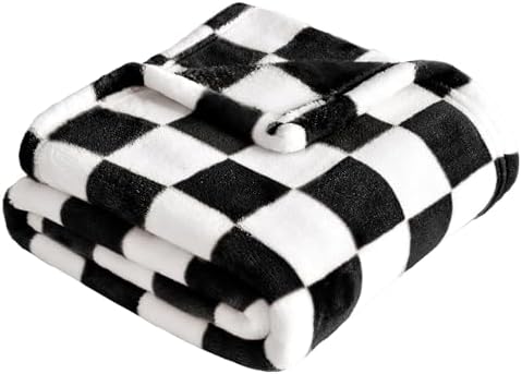 Yurhap Checkered Baby Blanket Fleece Baby Blankets by Yurhap