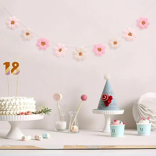 Boho Crochet Daisy Garland - Image 4