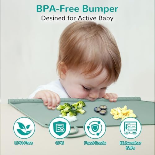 Silicone Placemat for Toddler Eating: Wipe Clean & Roll Up in The Diaper Bag - Image 6