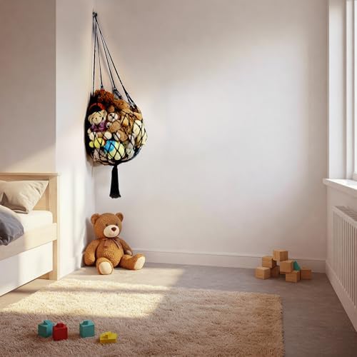 Amdermi Stuffed Animal Storage Hammock Corner Hanging Net Stuffy Animal Hammock - Image 3