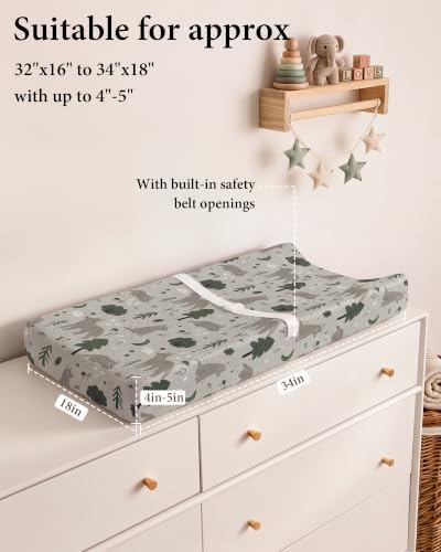 Yoofoss 2-Pack Diaper Changing Pad Cover - Image 3