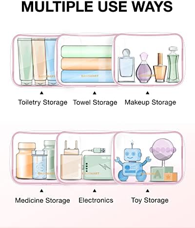 BAGSMART Clear Toiletry Bag 2-Pack TSA Approved Water-Repellent - Image 5