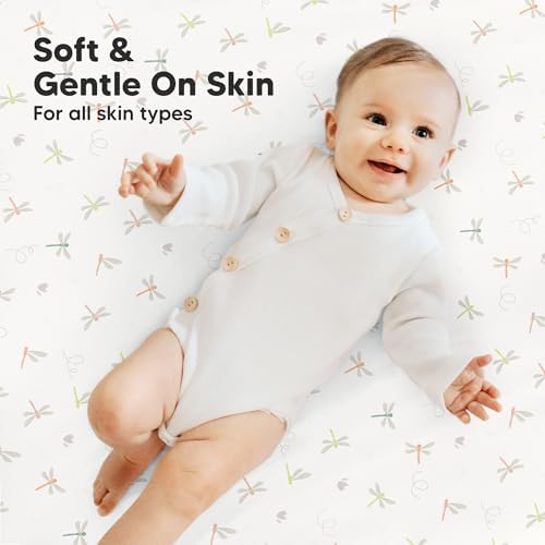 2-Pack Mini Crib Sheets Fitted, 38x26 Pack N Play Mattress Sheets - Image 4