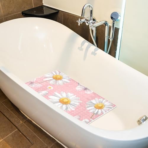 Non Slip Bathtub and Shower Mat 26.8x15.1 inch, Bath Mat - Image 5