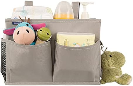 Surblue Bedside Caddy Hanging Bed Organizer Storage Bag Pocket - Image 5
