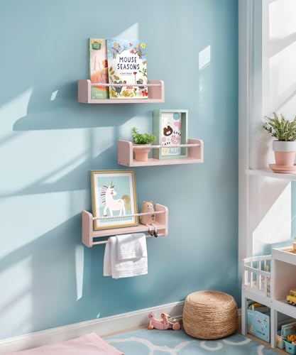 Maxpeuvon Nursery Book Shelves for Wall - Image 5