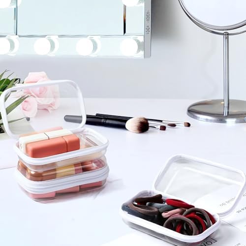 YOPCDJ Clear Hard Shell Zipper Case, Plastic Pouch - Image 4