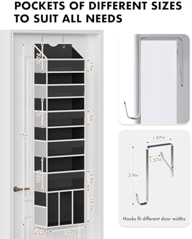 Over The Door Organizer Hanging 6-Shelf Storage Organizer - Image 2