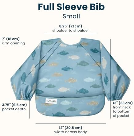 Tiny Twinkle Long Sleeve Bib for Babies & Toddlers | Waterproof Smock Bib for - Image 5