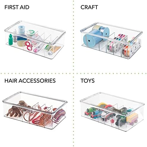 mDesign Stackable Plastic Storage Organizer Container - Image 7