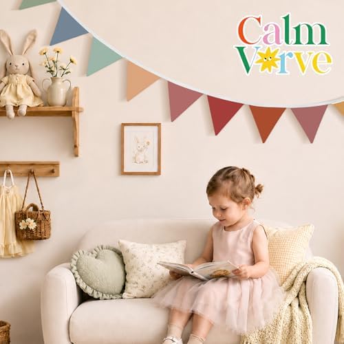 Playroom Decor Pennant Banner Flags 5.5Ft - Image 5