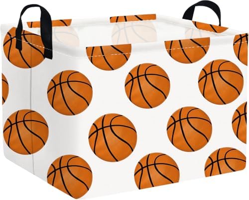FXOLCSHE Rectangular Basketball Basket, Canvas Basketball Laundry Basket by FXOCSHE