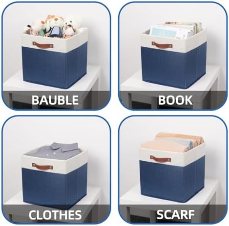 Temary Fabric Storage Bins for Cube Organizer 4 Pack Cube Storage Bins 13 - Image 4