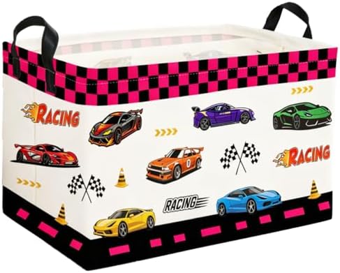 Rectangle Kids Baskets Car Basket Cute Storage Bin Organizer Boys Box by DDBASKET