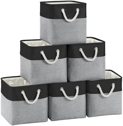 FinishingBo 11 inch Cube Storage Bin by SimplifySpaceSimplifyLife