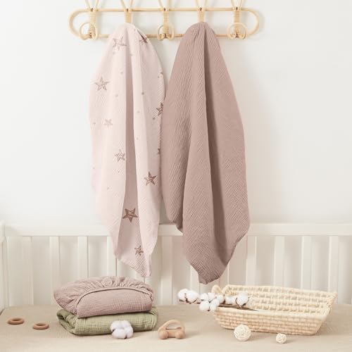 Bearmoss Muslin Crib Sheets - Image 6