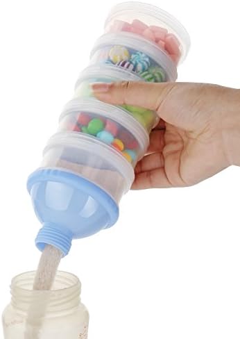 Accmor Formula Dispenser On The Go, 5 Compartments Stackable Formula Container - Image 5