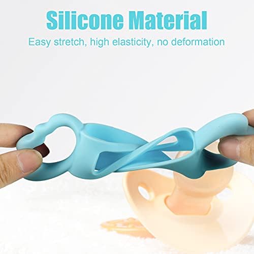 3 Pack Baby Bottle Handles Silicone Wide Neck Feeding Handle Easy Grip - Image 3