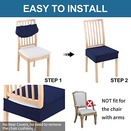 Smiry Waterproof Seat Covers for Dining Room Chairs - Image 5