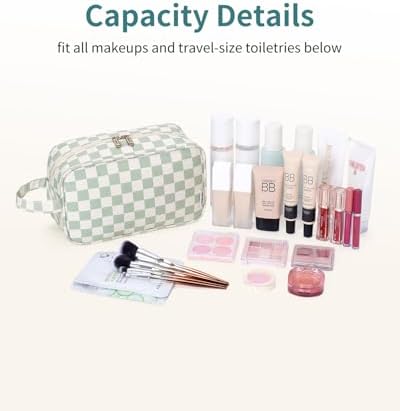 Narwey Travel Toiletry Bag for Women, Dopp Kit Men, Medicine Bag - Image 3