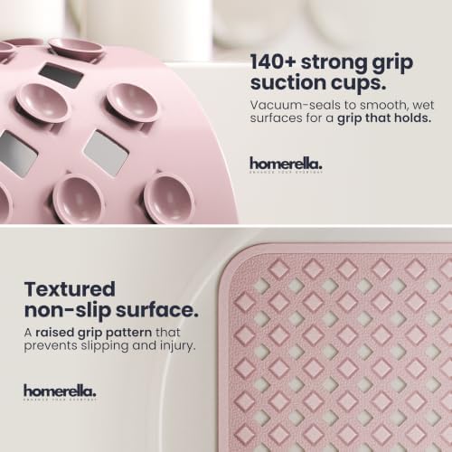 homerella Bathtub Mat Non Slip 28x16 Shower Mat Non Slip Anti Mold BPA Free - Image 2