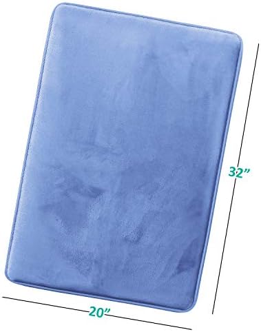 Clara Clark Bathroom Rugs, Velvet Memory Foam Bath Mat, Machine Washable Bath - Image 3