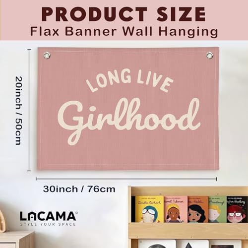 Lacama Pink Long Live Girlhood Banner - Image 4