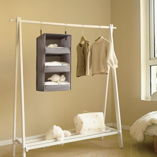 GRANNY SAYS 3-Shelf Hanging Closet Organizer, Foldable Storage - Image 6