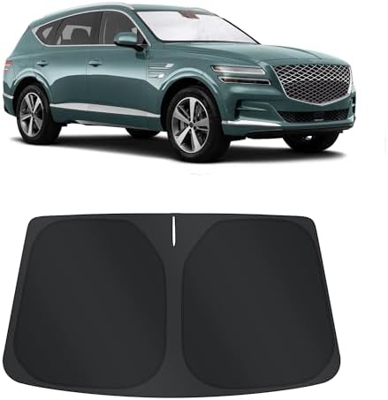 TINGLU Sun Shade for Genesis GV80 2021-2025 2026 Accessories Windshield Sun by TINGLU
