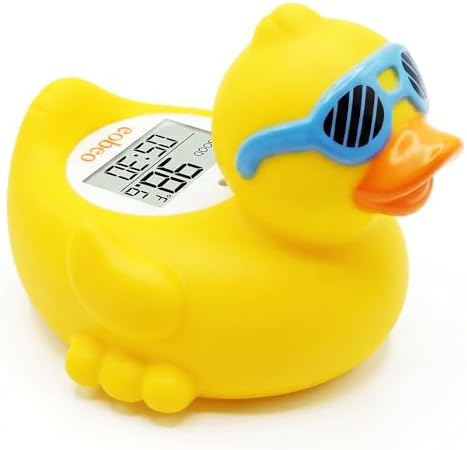 Baby Bath Thermometer, Floating Duck Infant Water Thermometer by Eobeo