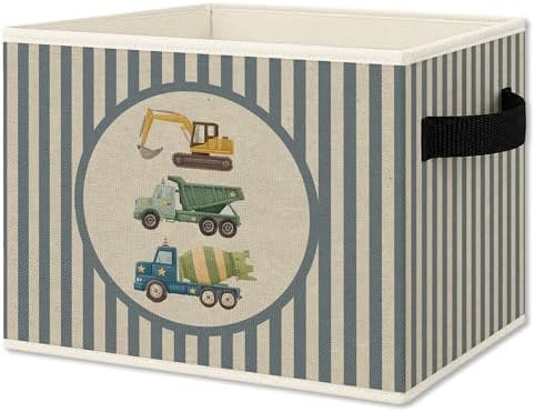 Construction Boy Nursery Foldable Storage Bins Box by Unknown