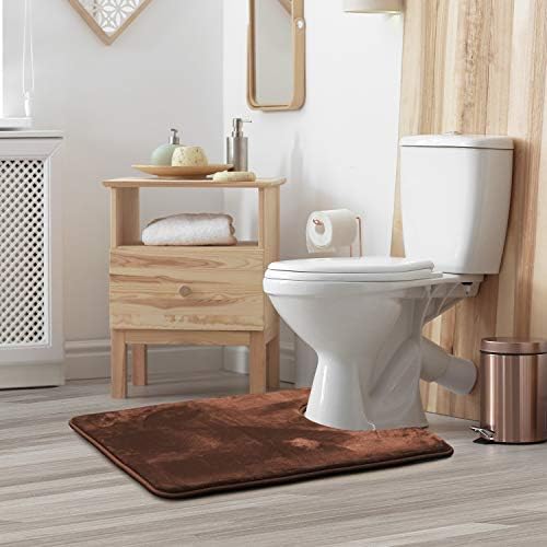 Clara Clark Bathroom Rugs, Velvet Memory Foam Bath Mat, Machine Washable Bath - Image 2